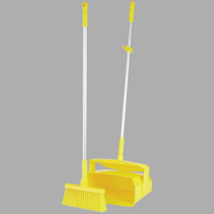 REMCO 62506 Lobby Broom and Dust Pan, 14.6 Inch Size, Yellow | CM7QLH