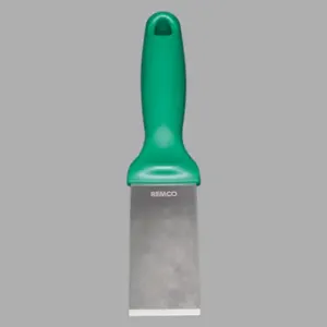 REMCO 69712 Scraper, 1.5 Inch Size, Stainless Steel, Green | CM7QEY