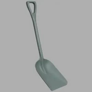 REMCO 698188 Shovel, One Piece, 11 Inch Size, PP, Gray | CM7QBQ