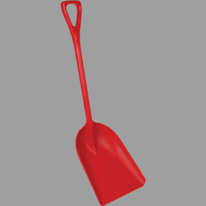 REMCO 69824 Hygienic Shovel Red 14 x 17 Inch 42 Inch Length | AD2UFP 3UE30