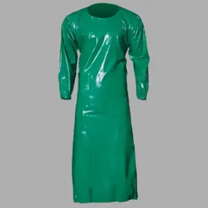 REMCO 86032 Gown, 6 Mil, Large, 45 Inch Length, Green | CM7QVJ