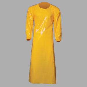 REMCO 86036 Gown, 6 Mil, Large, 45 Inch Length, Yellow | CM7QVF