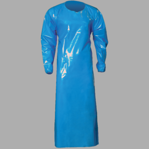 REMCO 86043 Gown, 6 Mil, Extra Large, 50 Inch Length, Blue | CM7QVQ