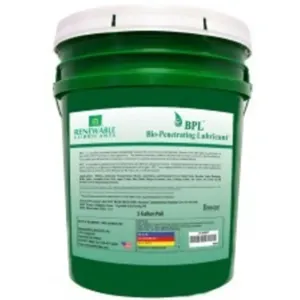 RENEWABLE LUBRICANTS 80004 Bio Penetrating Lubricant, Pail 5 Gallon Capacity | CD3ZQL