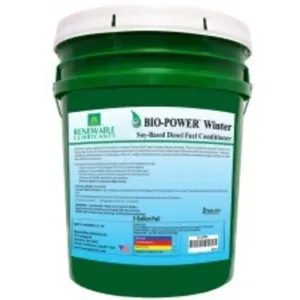 RENEWABLE LUBRICANTS 80414 Bio Power Winter, Diesel Fuel Conditioner, Pail 5 Gallon Capacity | CD3ZRV