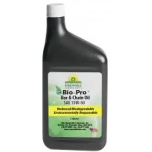 RENEWABLE LUBRICANTS 80611 Bio Pro Bar & Chain Oil, Grade 15w50, 1 Quart Capacity, 12pk | CD3ZTP