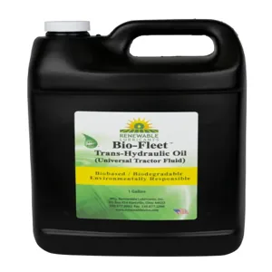 RENEWABLE LUBRICANTS 81203 Bio Fleet Trans Hydraulic, 1 Gallon Capacity, 4pk | CD3ZWV