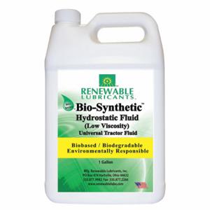 RENEWABLE LUBRICANTS 81303 Bio Synxtra Hydrostatic Fluid, 1 Gallon Capacity, 4pk | CD3ZXD
