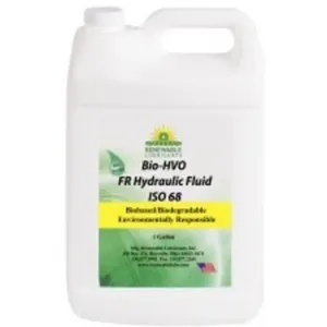 RENEWABLE LUBRICANTS 81513 Bio Hvo Fire Resistant Hydraulic Fluid, Grade 68, 1 Gallon Capacity, 4pk | CD3ZYX