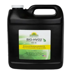 RENEWABLE LUBRICANTS 81603 Bio Hvo2 Hydraulic Fluid, Grade 46, 1 Gallon Capacity, 4pk | CD3ZZF