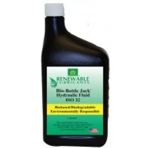 RENEWABLE LUBRICANTS 81631 Bio Bottle Jack Oil, 1 Quart Capacity, 12pk | CD3ZZL