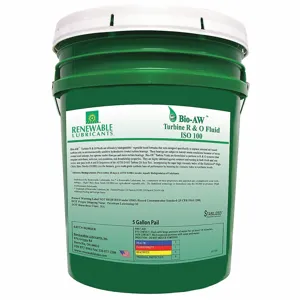 RENEWABLE LUBRICANTS 81734 Vegetable Oil, 5 gal., Pail, 100 ISO Viscosity Grade | CD4AAC 21A515