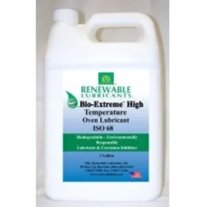 RENEWABLE LUBRICANTS 81853 Bio Extreme Ht Oven Lubricant, Grade 68, 1 Gallon Capacity, 4pk | CD4AAU