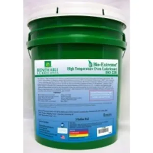 RENEWABLE LUBRICANTS 81884 Bio Extreme Ht Oven Lubricant, Grade 220, Pail 5 Gallon Capacity | CD4ABE