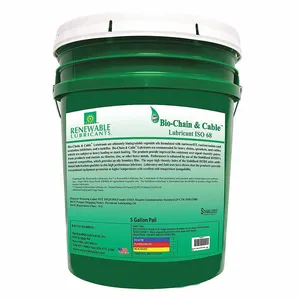 RENEWABLE LUBRICANTS 83064 Bio Chain And Cable Lubricant, Grade 68, Pail 5 Gallon Capacity | CD4AQU