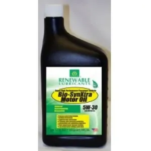 RENEWABLE LUBRICANTS 85331 Bio Synxtra Hd Plus Shp Motor Oil, Grade 5w30, 1 Quart Capacity, 12pk | CD4AZM