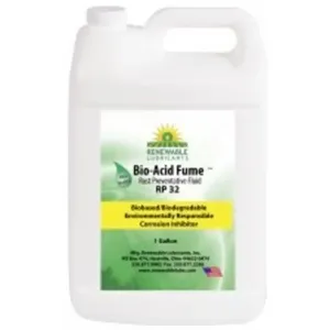 RENEWABLE LUBRICANTS 86143 Bio Acid Fume 32 Rust Preventative Fluid, 1 Gallon Capacity, 4pk | CD4BEQ