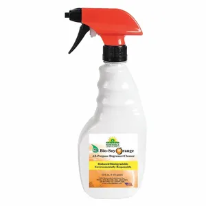 RENEWABLE LUBRICANTS 86642 Bio Soy Degreaser/cleaner, Orange, Spray Bottle 12 Ounce Capacity, 12pk | CD4BGP