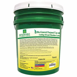 RENEWABLE LUBRICANTS 86834 Cutting Oil, 5 gal. Container Size, Bucket, Yellow | CD4BHZ 2VXK7