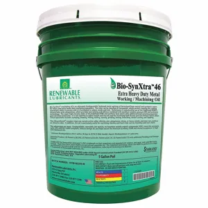 RENEWABLE LUBRICANTS 86874 Cutting Oil, 5 gal. Container Size, Bucket, Yellow | CD4BJP 2VXK9