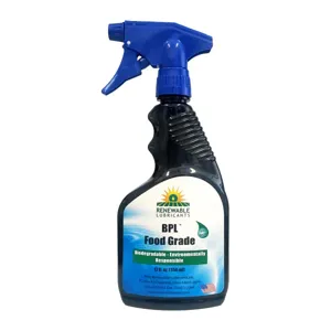 RENEWABLE LUBRICANTS 87001 Bio Penetrating Lubricant, Food Grade, Spray Bottle 12 Ounce Capacity, 12pk | CD4BLD