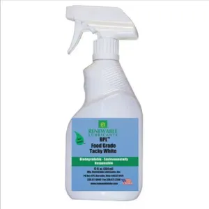 RENEWABLE LUBRICANTS 87071 Bio Food Grade, Tacky White, Spray 12 Ounce Capacity, 12pk | CD4BLV