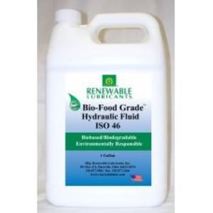 RENEWABLE LUBRICANTS 87133 Bio Hydraulic Fluid, Food Grade 46, 1 Gallon Capacity, 4pk | CD4BMM