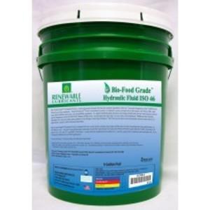 RENEWABLE LUBRICANTS 87134 Bio Hydraulic Fluid, Food Grade 46, Pail 5 Gallon Capacity | CD4BMN