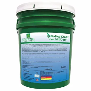 RENEWABLE LUBRICANTS 87244 Gear Oil, Semi-Synthetic, 5 Gal. Pail, H2 No Food Contact | CD4BNQ 5JGG8