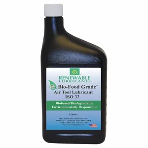 RENEWABLE LUBRICANTS 87461 Bio Food Grade, Air Tool Lubricant, Grade 32, 1 Quart Capacity, 12pk | CD4BRR