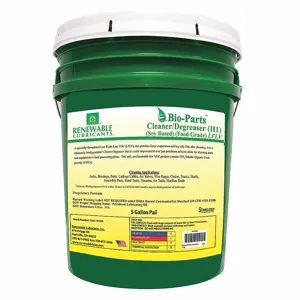 RENEWABLE LUBRICANTS 87594 Bio Parts Cleaner Degreaser, Lflv Soy Based, Pail 5 Gallon Capacity | CD4BTT