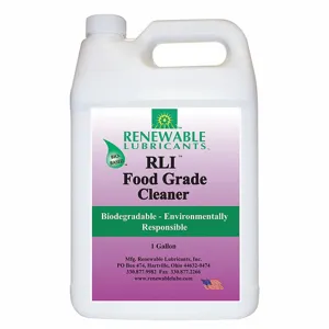 RENEWABLE LUBRICANTS 87813 Rli Food Grade Cleaner, 1 Gallon Capacity, 4pk | CD4BVM