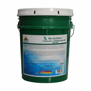 RENEWABLE LUBRICANTS 87854 Refrigeration/Compressor Oil, 5 gal., Pail, 30 SAE Grade, 156 Viscosity Index | CD4BWD 21A496