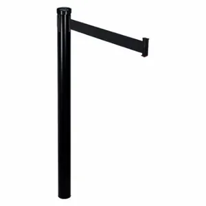 RETRACTA-BELT 300MSBA-BK Removable Belt Barrier Receiver Post, Black, 38 Inch Post Height, Removable, Black | CT8YMG 20YU29