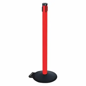 RETRACTA-BELT 305PRD-RCV Belt Barrier Receiver Post, PVC, Powder Coated, 2 1/2 Inch Post Dia, Sloped, Cast Iron | CT8YMC 48VP42