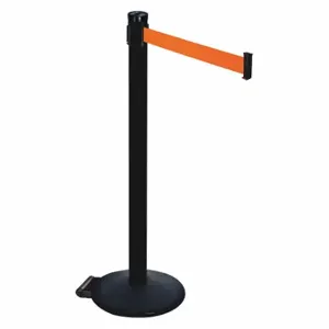 RETRACTA-BELT 305PSB-FO Barrier Post With Belt, PVC, 40 Inch Post Height, 2 1/2 Inch Post Dia, Sloped | CT8XLT 48VP55