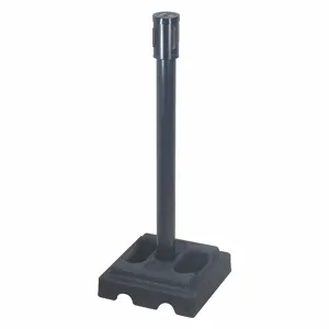 RETRACTA-BELT 322PSB-RCV Belt Barrier Receiver Post, 40 Inch Height, PVC, 2 1/2 Inch Post Dia | CT8YKX 40CL19