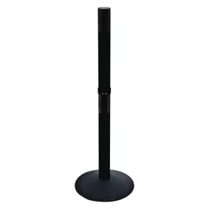 RETRACTA-BELT 331DPSB-RCV Belt Barrier Receiver Post, PVC, Powder Coated, 2 1/2 Inch Post Dia, Sloped, Cast Iron | CT8YMB 48VJ61