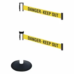 RETRACTA-BELT 331DPWH-DKO Barrier Post With Belt, PVC, 40 Inch Post Height, 2 1/2 Inch Post Dia, Sloped | CT8XKM 48VJ71