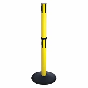 RETRACTA-BELT 331DYA-RCV Belt Barrier Receiver Post, Aluminum, Powder Coated, 2 1/2 Inch Post Dia, Sloped | CT8YLH 48VK32