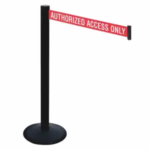 RETRACTA-BELT 331PSB-AAO Barrier Post With Belt, PVC, 40 Inch Post Height, 2 1/2 Inch Post Dia, Sloped | CT8XQP 48VK65