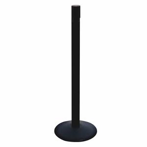 RETRACTA-BELT 331PSB-RCV Belt Barrier Receiver Post, 40 Inch Height, PVC, Powder Coated, 2 1/2 Inch Post Dia | CT8YKY 48VK74