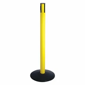 RETRACTA-BELT 331YA-RCV Belt Barrier Receiver Post, Aluminum, Powder Coated, 2 1/2 Inch Post Dia, Sloped | CT8YLM 48VL45