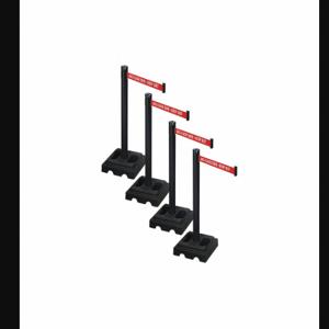 RETRACTA-BELT PSBA302PSB-ARC Barrier Systems, Red with White Text, ARC Flash Zone - Keep Out, Black, Black | CT8YFK 52YC81
