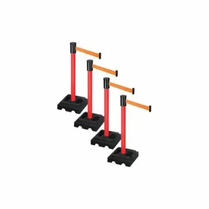 RETRACTA-BELT PSBA322PRD-OR Barrier Systems, Orange, Red, Black | CT8YER 52YE18