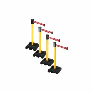 RETRACTA-BELT PSBA322PYW-ARC Barrier Systems, Red with White Text, ARC Flash Zone - Keep Out, Yellow, Black | CT8YJU 52YE37