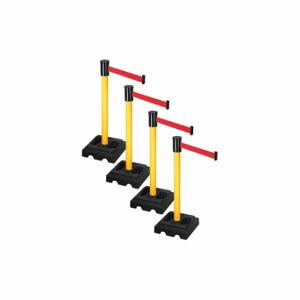 RETRACTA-BELT PSBA322PYW-RD Barrier Systems, Red, Yellow, Black | CT8YHC 52YE28