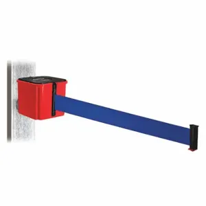 RETRACTA-BELT WH412RD20-BL-MM Retractable Belt Barrier, Blue, Red, 20 ft Belt Length | CT8YTH 52CX55