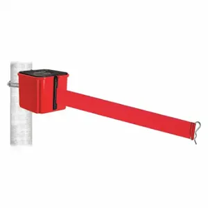 RETRACTA-BELT WH412RD25-RD-HC Retractable Belt Barrier, Red, Red, 25 ft Belt Length | CT8ZCW 52CY24