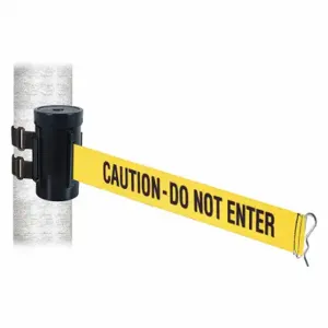 RETRACTA-BELT WH700SB-CAU-V Retractable Belt Barrier, Yellow With Black Text | CT8ZDM 48VZ43